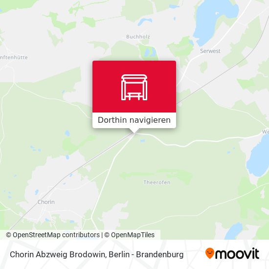 Chorin Abzweig Brodowin Karte