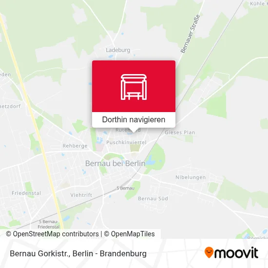 Bernau Gorkistr. Karte