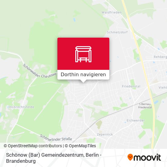Schönow (Bar) Gemeindezentrum Karte