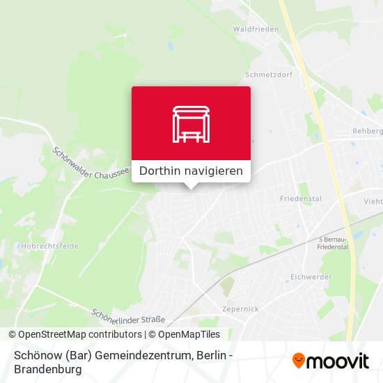 Schönow (Bar) Gemeindezentrum Karte