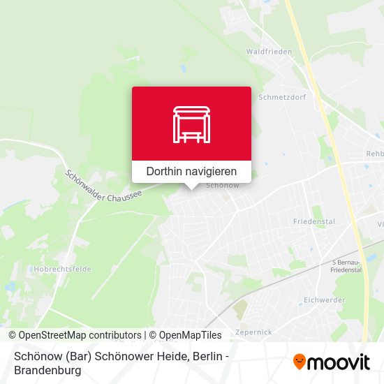Schönow (Bar) Schönower Heide Karte