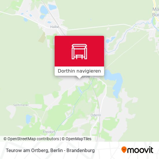 Teurow am Ortberg Karte