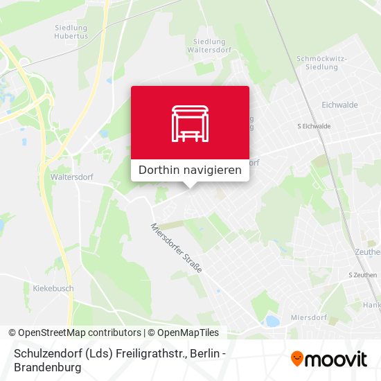 Schulzendorf (Lds) Freiligrathstr. Karte