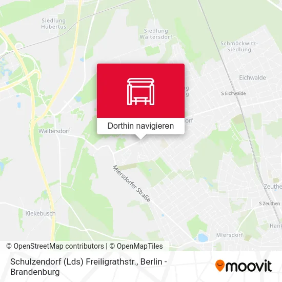 Schulzendorf (Lds) Freiligrathstr. Karte