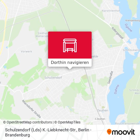 Schulzendorf (Lds) K.-Liebknecht-Str. Karte
