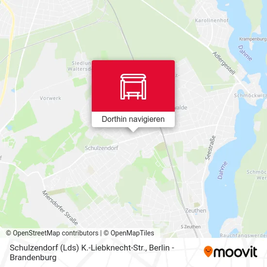 Schulzendorf (Lds) K.-Liebknecht-Str. Karte