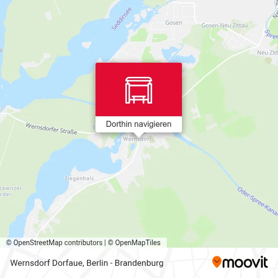Wernsdorf Dorfaue Karte
