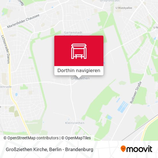 Großziethen Kirche Karte