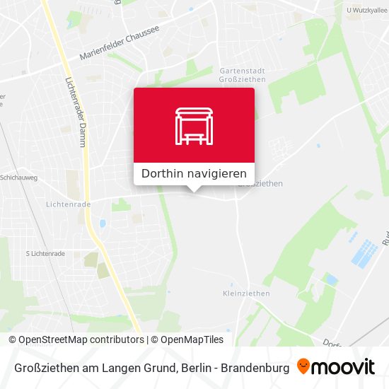 Großziethen am Langen Grund Karte