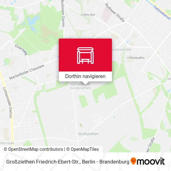 Großziethen Friedrich-Ebert-Str. Karte