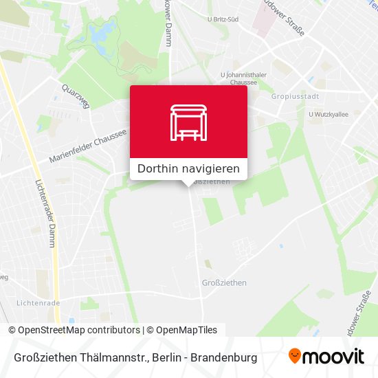 Großziethen Thälmannstr. Karte