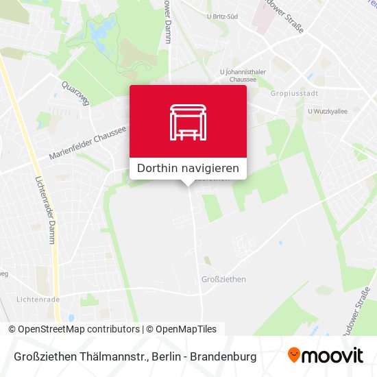 Großziethen Thälmannstr. Karte