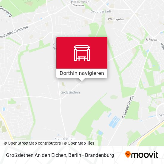 Großziethen An den Eichen Karte