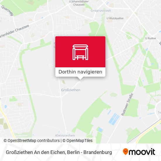 Großziethen An den Eichen Karte