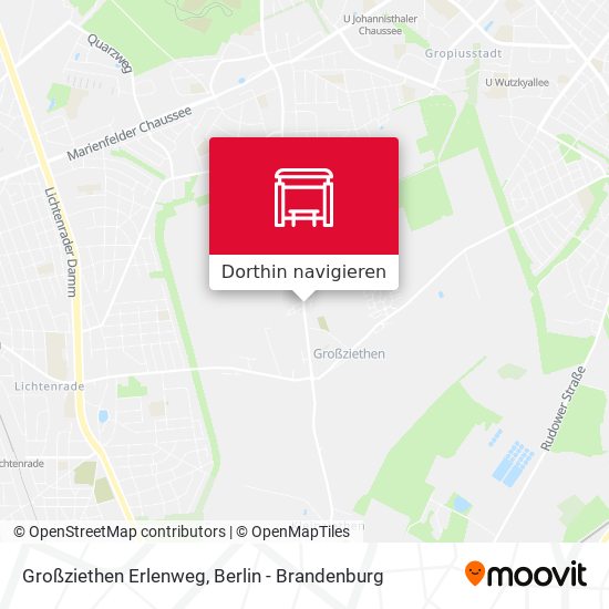 Großziethen Erlenweg Karte