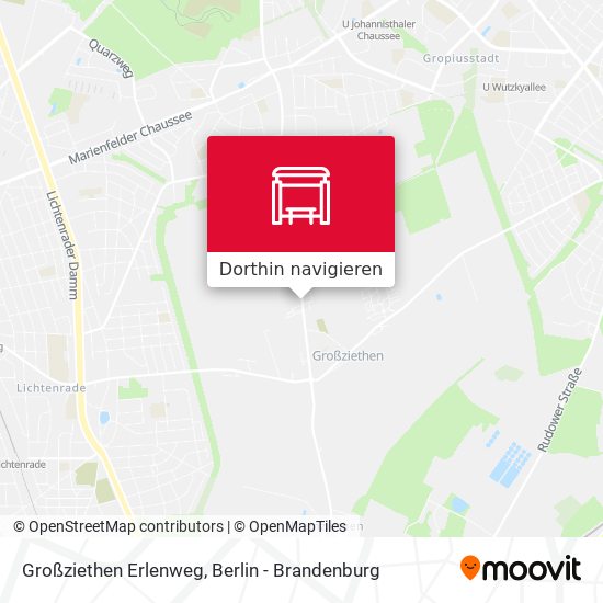 Großziethen Erlenweg Karte