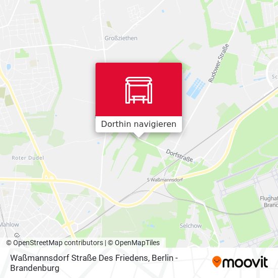 Waßmannsdorf Straße Des Friedens Karte