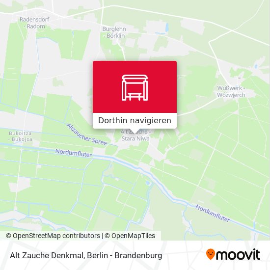 Alt Zauche Denkmal Karte