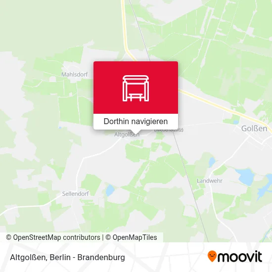 Altgolßen Karte
