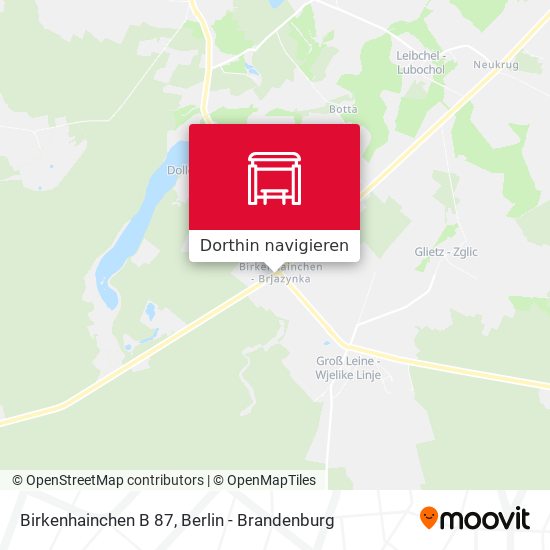 Birkenhainchen B 87 Karte
