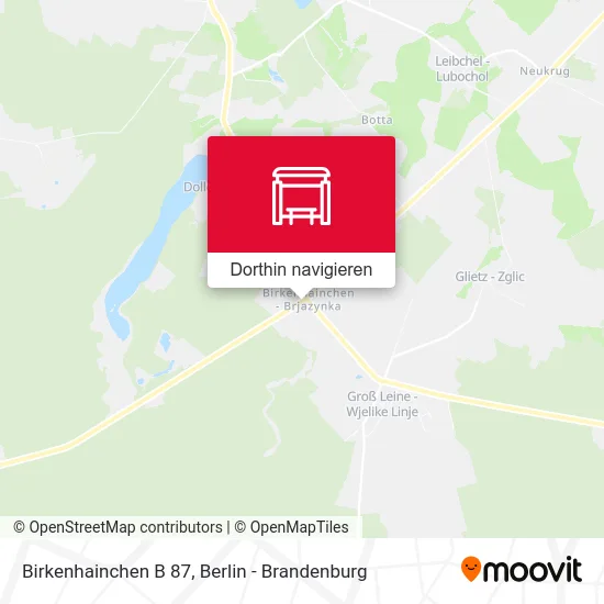 Birkenhainchen B 87 Karte