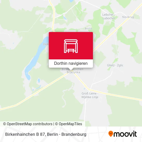 Birkenhainchen B 87 Karte