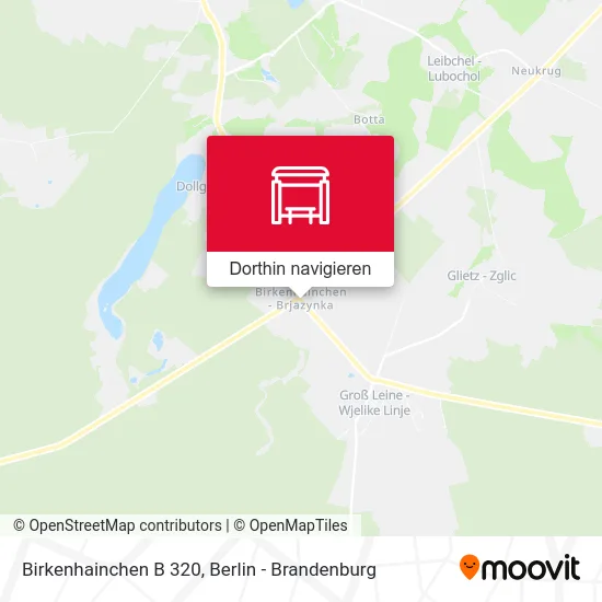 Birkenhainchen B 320 Karte