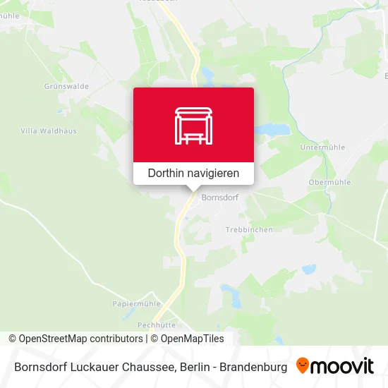 Bornsdorf Luckauer Chaussee Karte