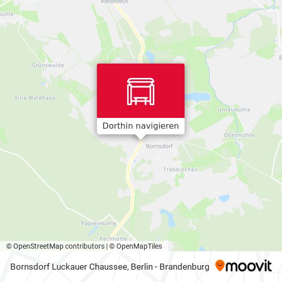 Bornsdorf Luckauer Chaussee Karte