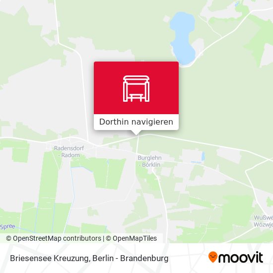 Briesensee Kreuzung Karte