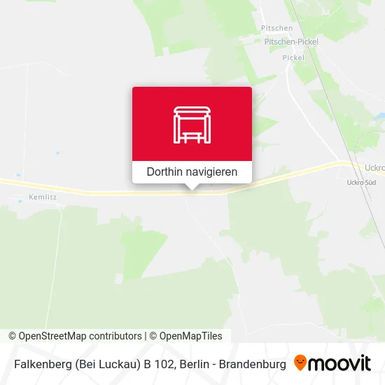 Falkenberg (Bei Luckau) B 102 Karte