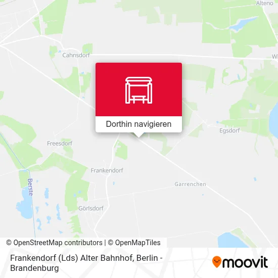 Frankendorf (Lds) Alter Bahnhof Karte