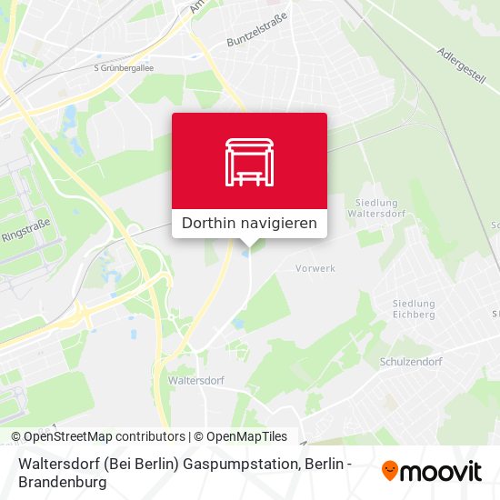 Waltersdorf (Bei Berlin) Gaspumpstation Karte