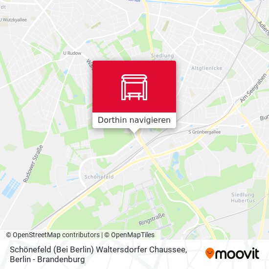 Schönefeld (Bei Berlin) Waltersdorfer Chaussee Karte