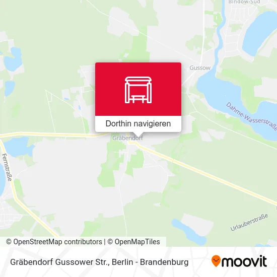 Gräbendorf Gussower Str. Karte