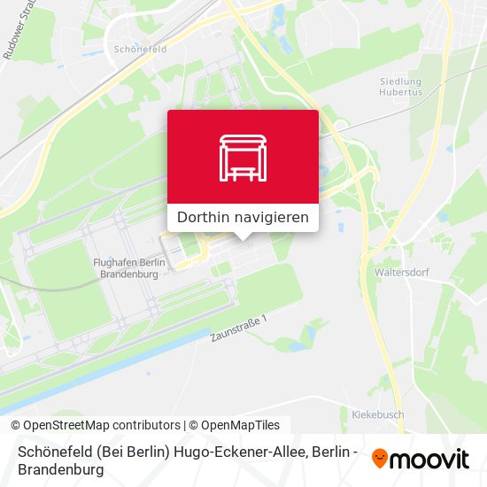 Schönefeld (Bei Berlin) Hugo-Eckener-Allee Karte