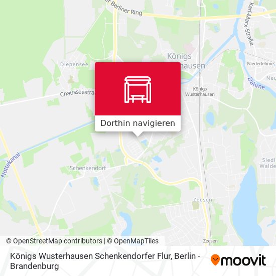 Königs Wusterhausen Schenkendorfer Flur Karte