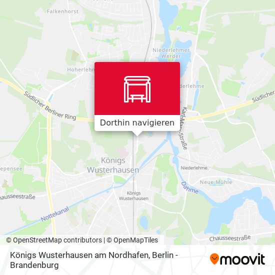 Königs Wusterhausen am Nordhafen Karte