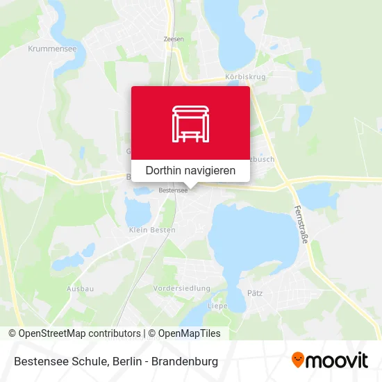Bestensee Schule Karte