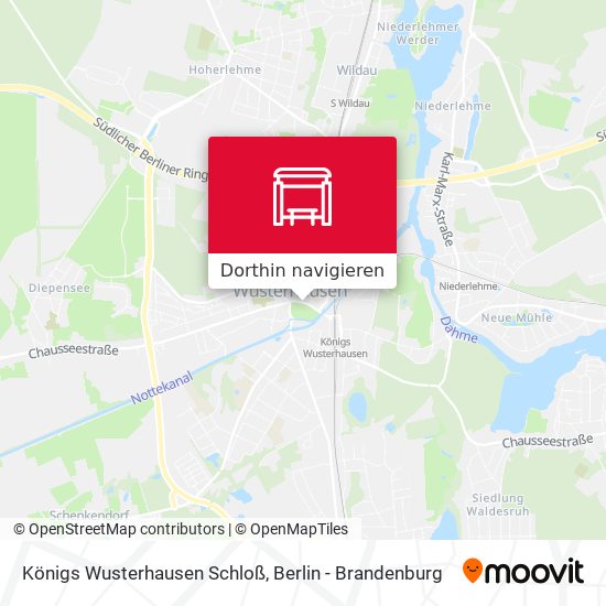 Königs Wusterhausen Schloß Karte