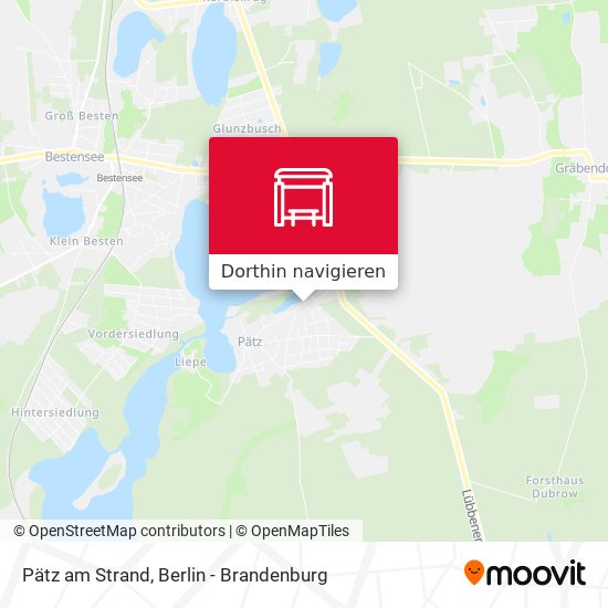 Pätz am Strand Karte