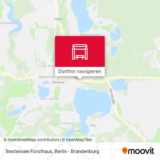 Bestensee Forsthaus Karte
