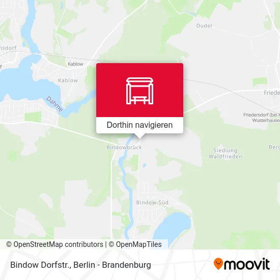 Bindow Dorfstr. Karte
