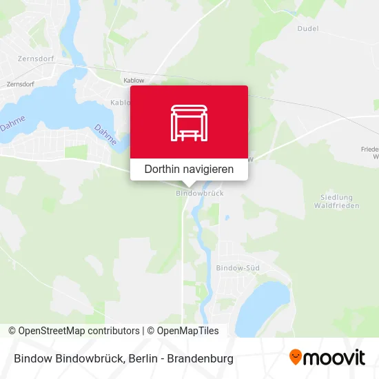 Bindow Bindowbrück Karte