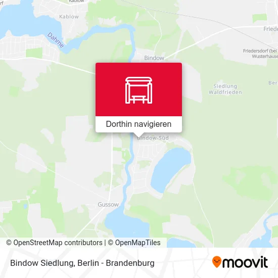 Bindow Siedlung Karte