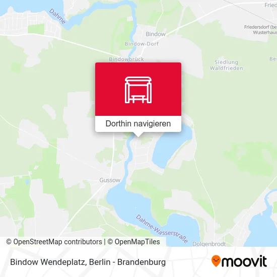 Bindow Wendeplatz Karte