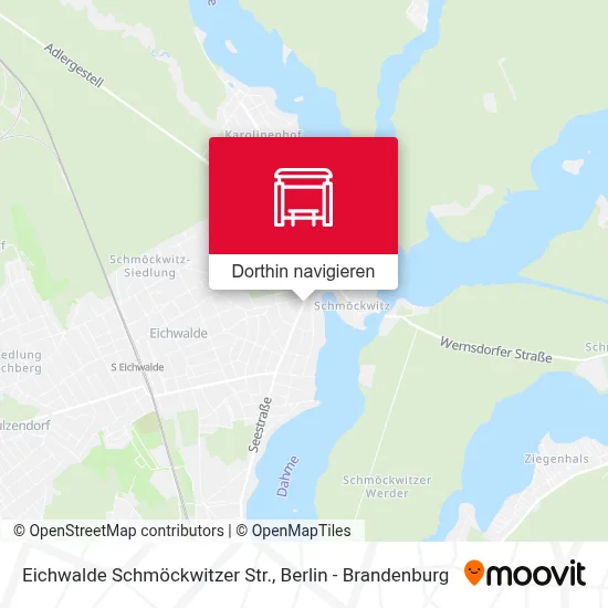 Eichwalde Schmöckwitzer Str. Karte