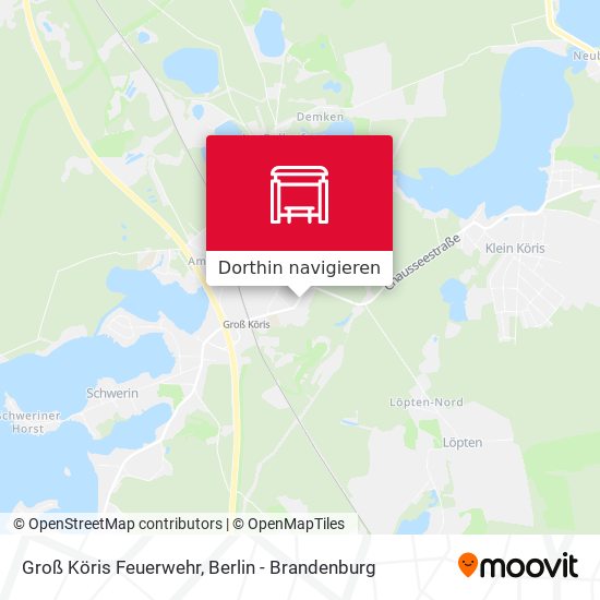 Groß Köris Feuerwehr Karte