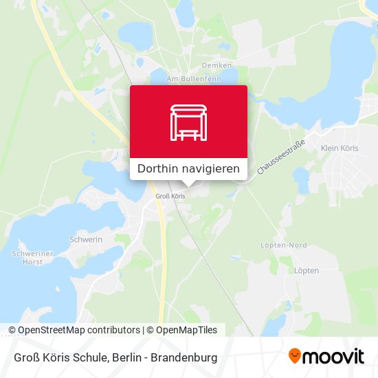 Groß Köris Schule Karte