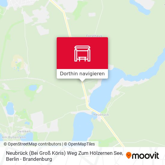 Neubrück (Bei Groß Köris) Weg Zum Hölzernen See Karte